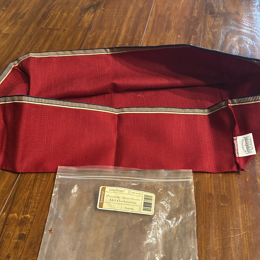 Longaberger Paprika‎ basket liner in original package